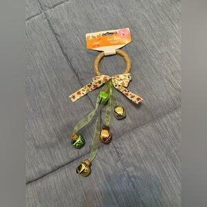 Festive Fall Door Hanger with Bells NWT